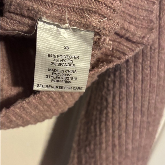 Madewell long sleeve mauve balloon sleeve sweater size XS - Picture 5 of 6